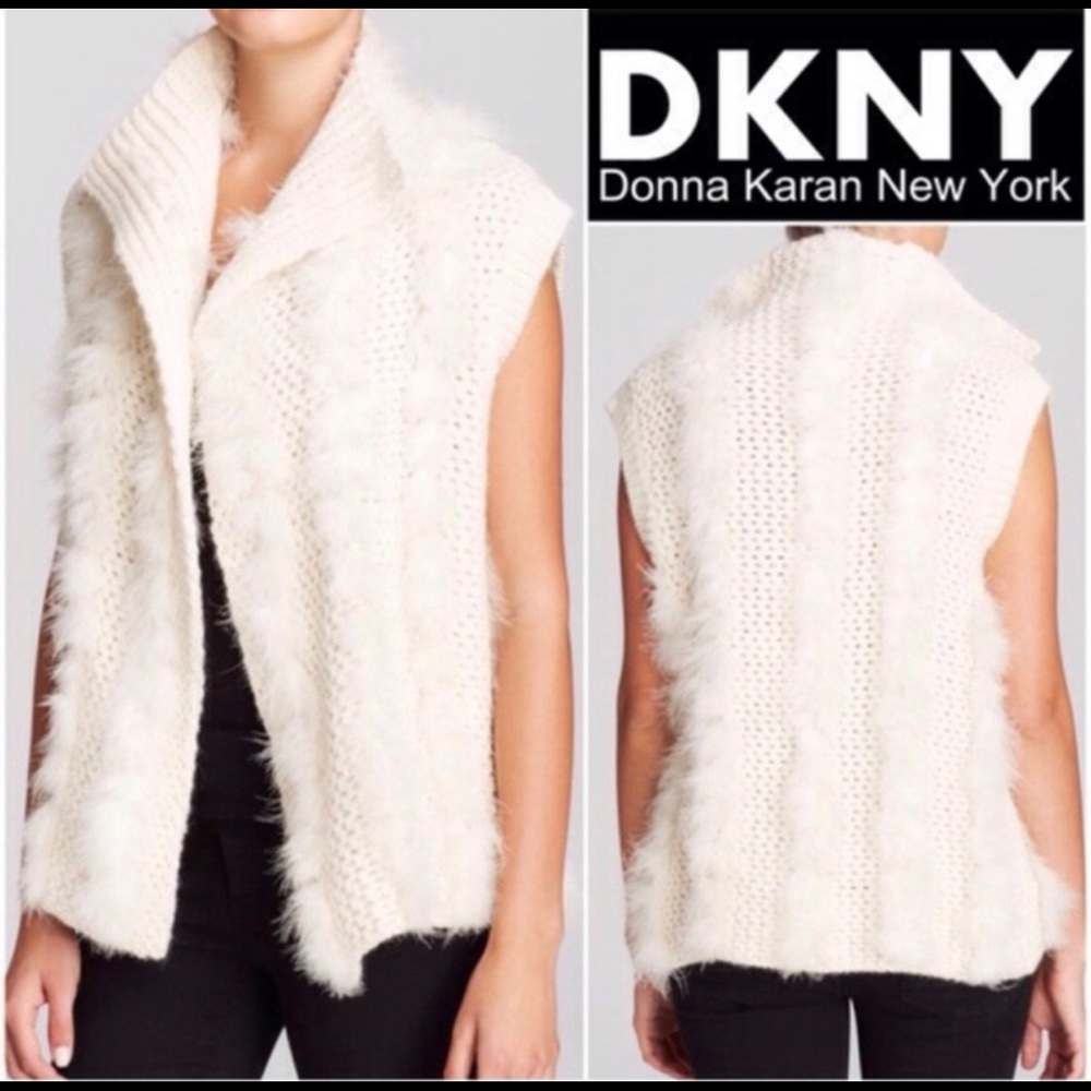 Alpaca Wool Ivory Knit Vest Cardigan